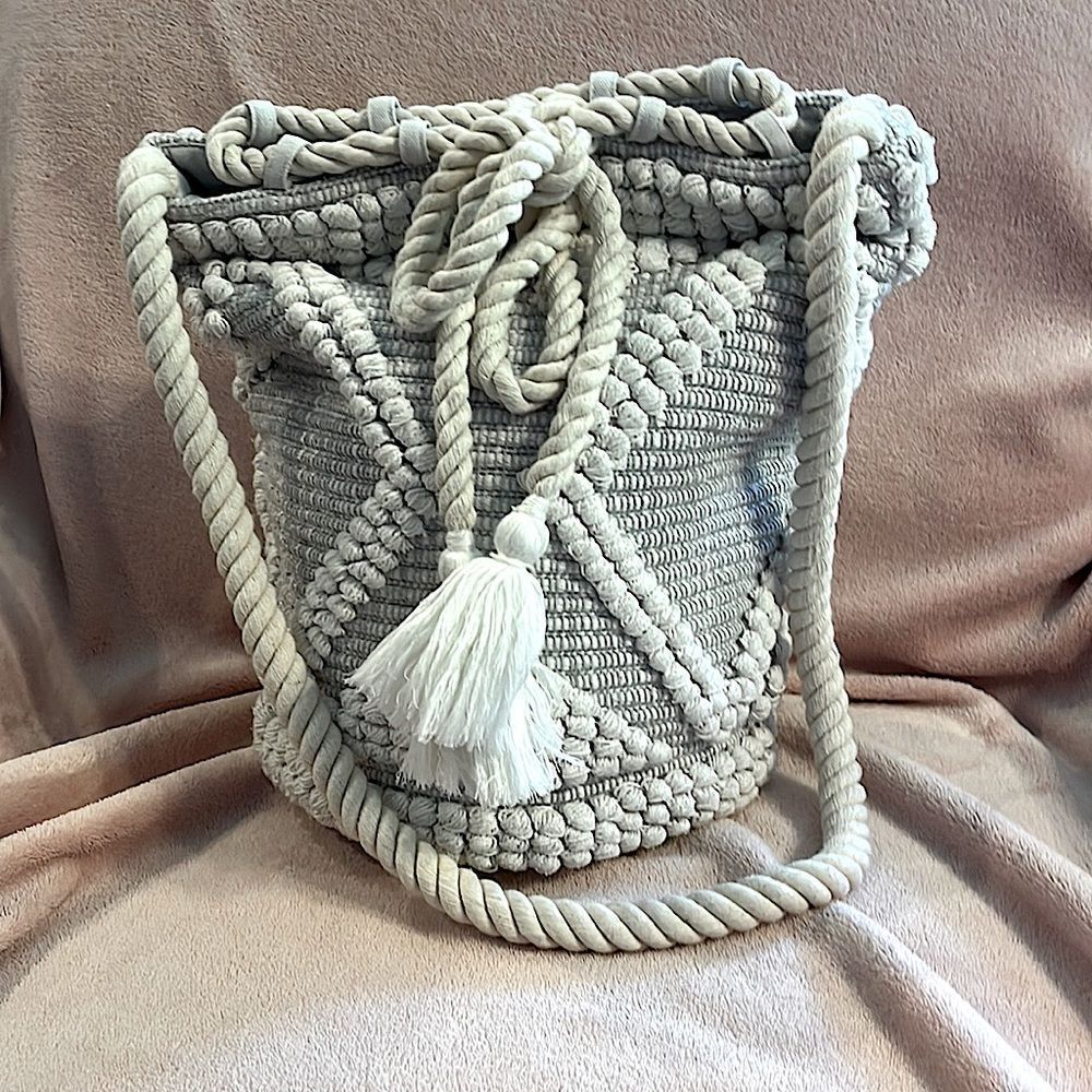 Ruggine White and Grey  Bag